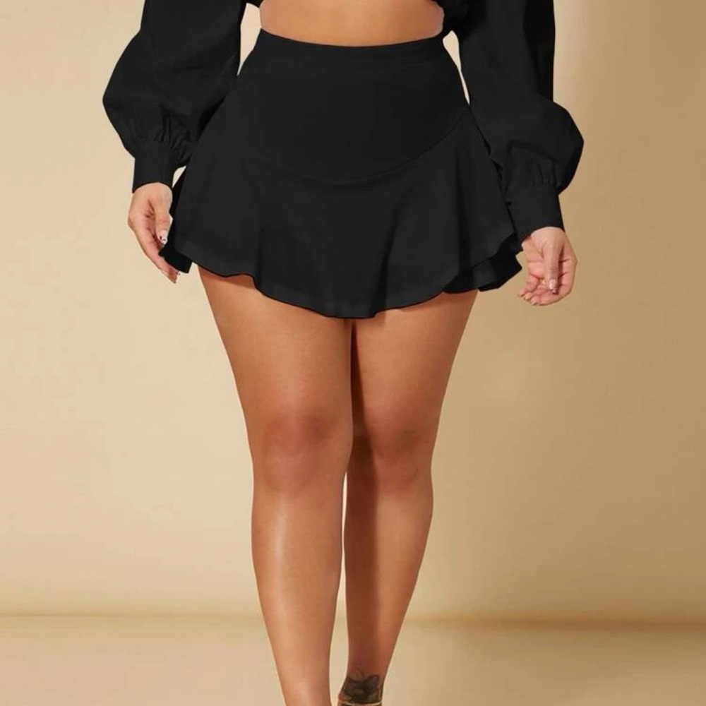 Sexy Ruffle Pleated Skort